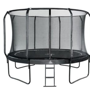 Trampoline met veiligheidsnet en trap carbon fiber ø310cm