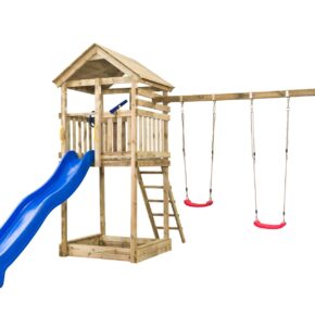 Houten speeltoestel houten schommel speeltoren Anna 400x320x420cm