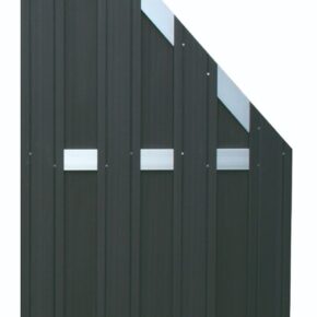 Tuinscherm schutting composiet zwart 90x180/93cm