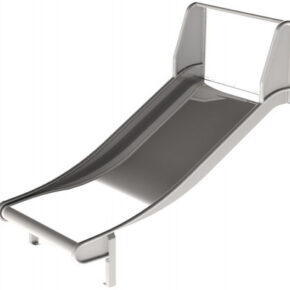 Glijbaan RVS voor speeltoestellen breed (platformhoogte 150cm)