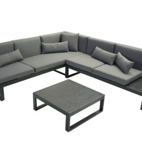 Aluminium tuinmeubelen loungeset Malaga