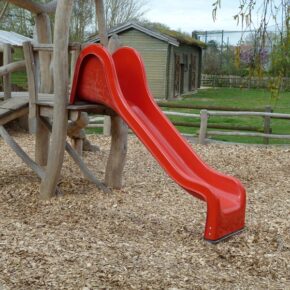 Glijbaan rood speeltoestellen speelplaatsen polyester 250cm