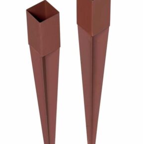 Paalhouder 71/750mm voor tuinschermen gecoat