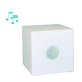 Lichtkubus kubus lamp Cube met speaker 20x20x20cm