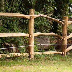Post and Rail hekwerk 290cm klassiek kastanjehout