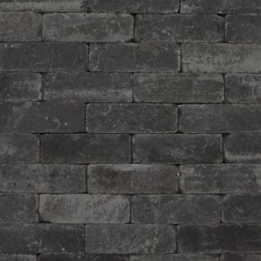 Dikformaat sierbestrating trommelstenen antraciet 21x7x7cm per m2
