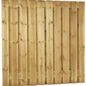 Schutting tuinscherm 19 planks 180x180cm RVS