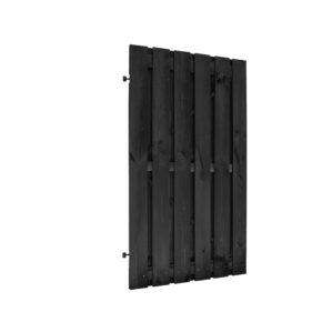 Tuinpoort op poortframe zwart verstelbaar incl. dag- en nachtslot 100x180cm