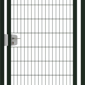 Tuinpoort dubbelstaafmatten gepoedercoat 183cm hoog en 100cm breed