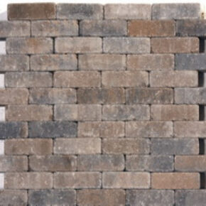 Waalformaat sierbestrating brons strak, 20x5x6cm, per m2