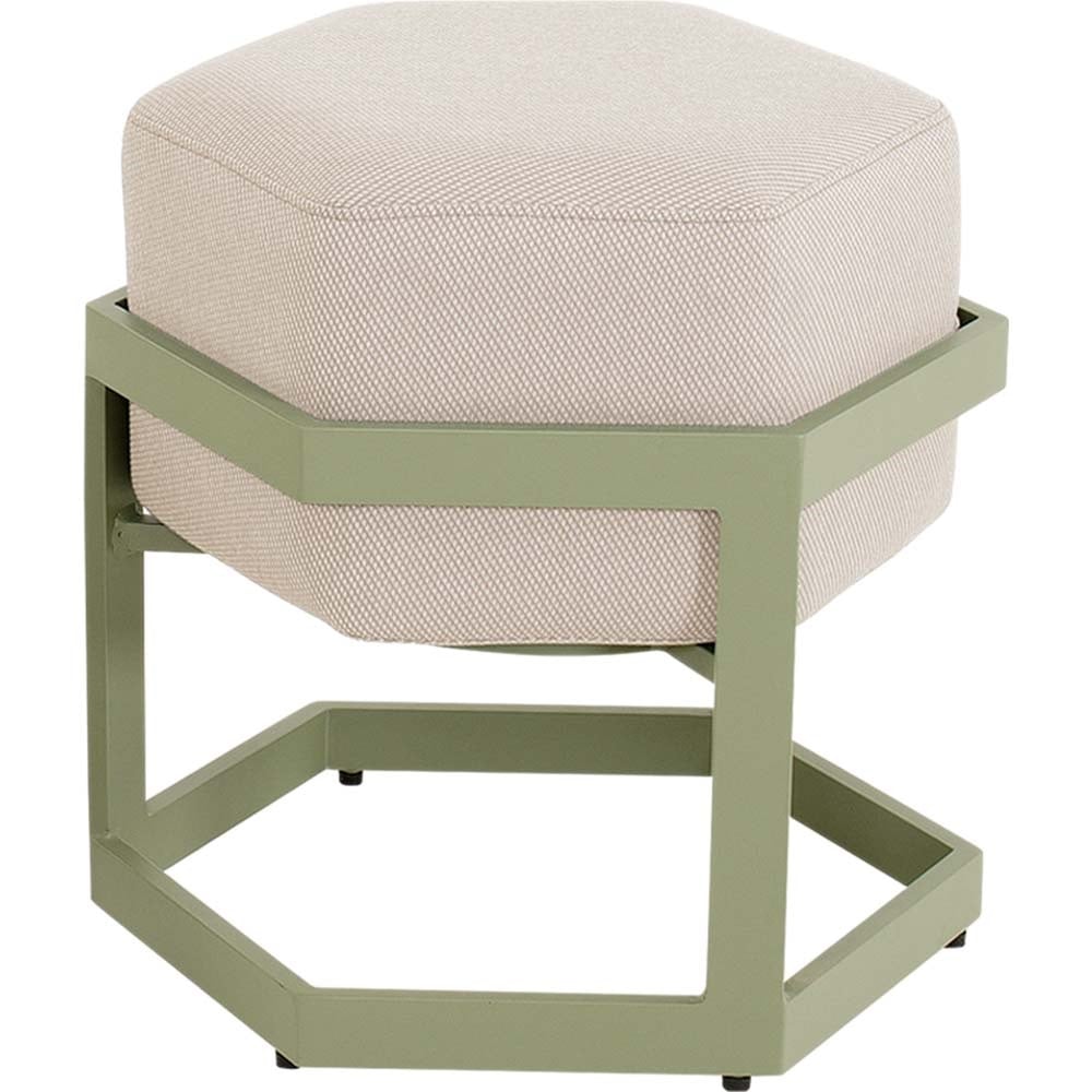 Hocker Esagono 48x41,5x47,5cm zachtgroen - Afbeelding 2