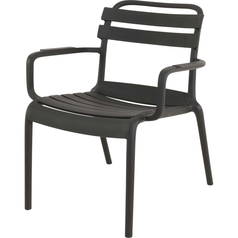 Loungestoel Torvi zwart