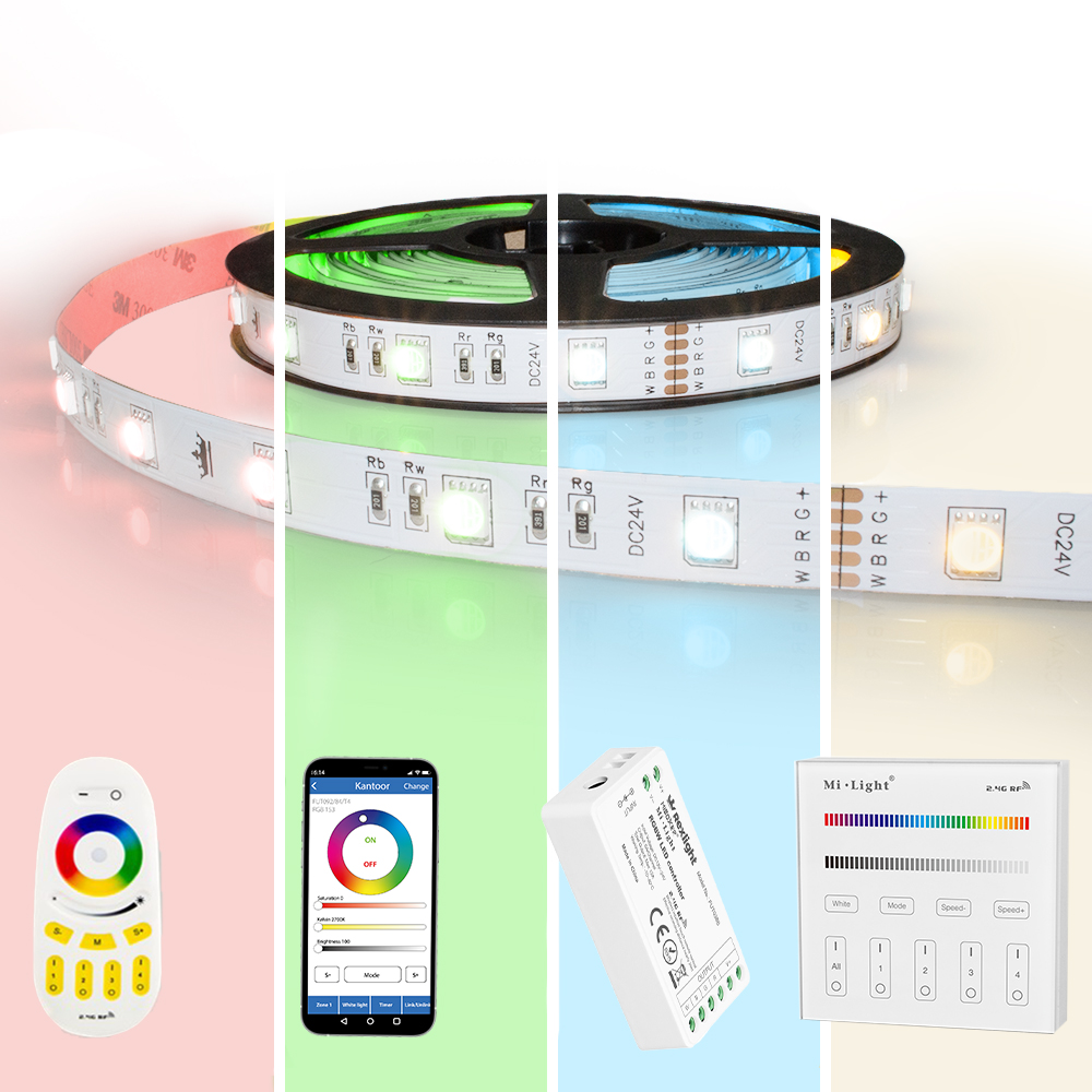 22 meter RGBW led strip complete set - Basic 792 leds