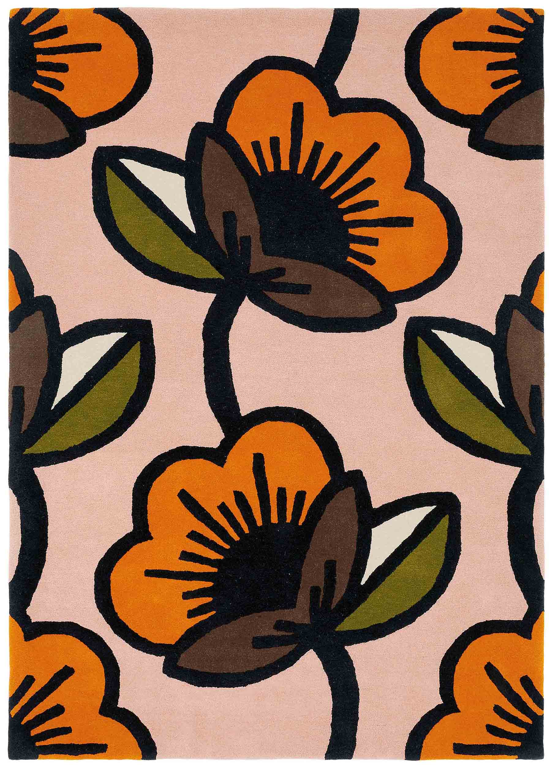 Orla Kiely - Passion Flower Pink 59602 - 250x350 cm Vloerkleed
