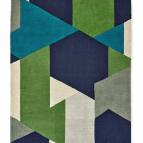 Harlequin - Popova Amazonia Sea glass Forest Japanese ink 143108 - 250x350 cm Vloerkleed
