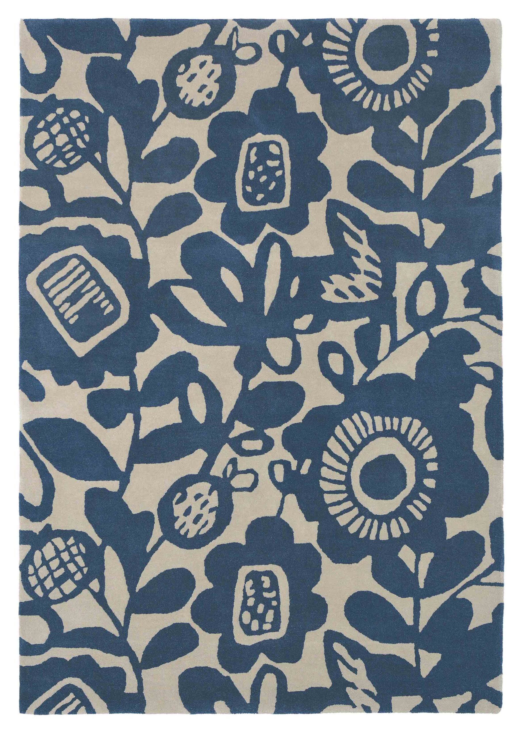 Scion - Kukkia Ink 24508 - 250x350 cm Vloerkleed