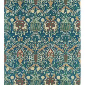 Morris & Co - Granada indigo/red 27608 - 250x350 cm Vloerkleed