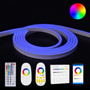 3 meter RGB Neon LED flex Maxi recht - complete set neon verlichting