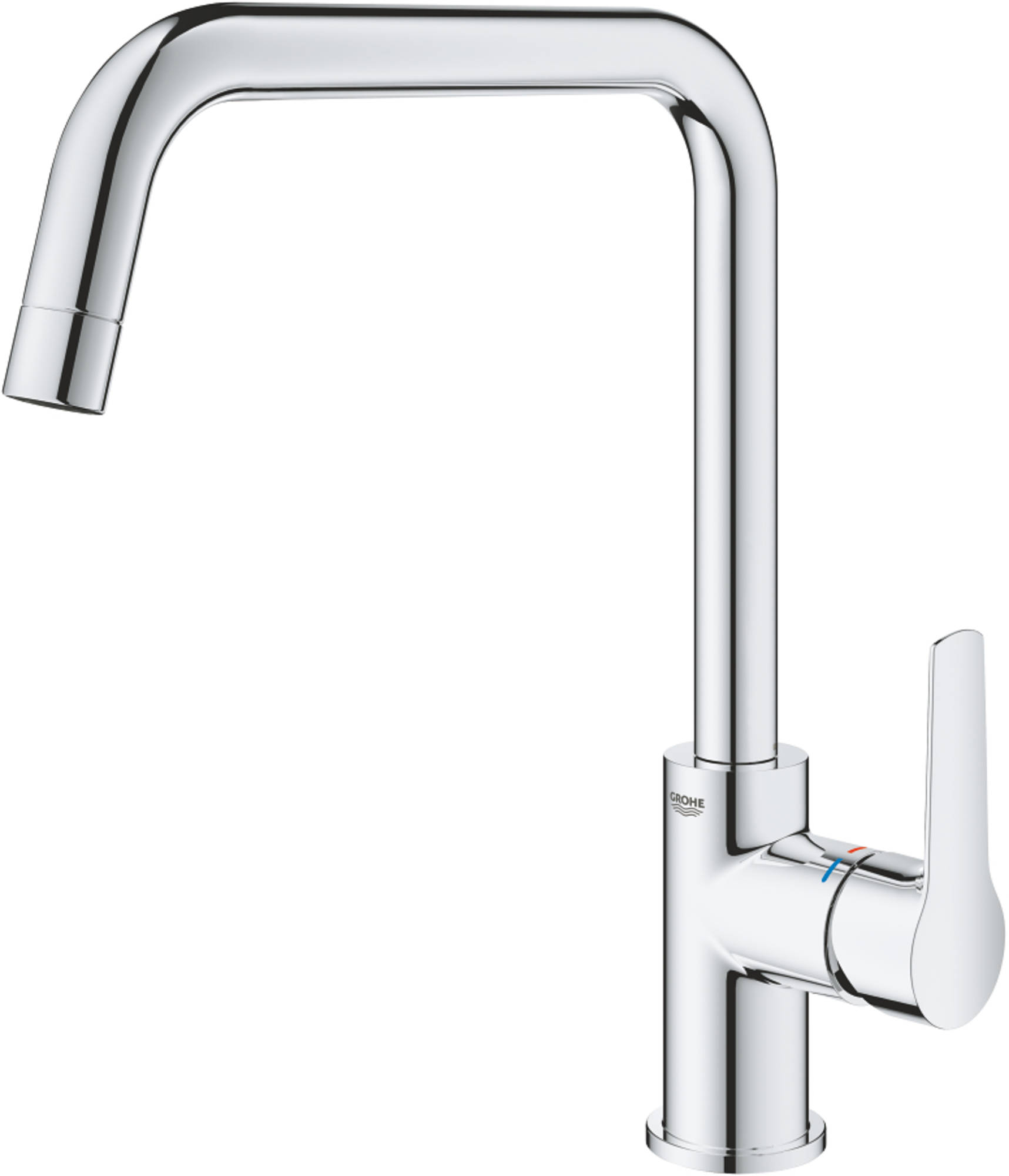 Grohe Start Quickfix verhoogde keukenmengkraan hoek chroom