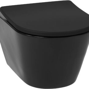 Saqu Wash hangtoilet met bidet functie en toiletbril Mat zwart