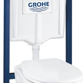 Grohe Lecico Perth Quickfix toiletset 4-in-1 inbouwreservoir met hangtoilet en bedieningspaneel alpine wit