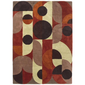 Brink en Campman - Decor Cosmo Red Pale Green 095203 - 250x350 cm Vloerkleed