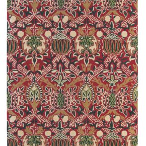 Morris & Co - Granada red/black 27600 - 250x350 cm Vloerkleed