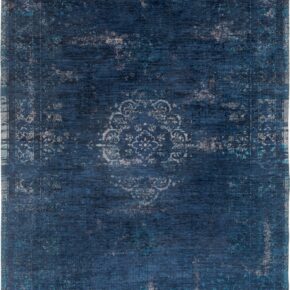 Louis de Poortere - 8254 Fading World Medallion Blue Night - 280x360 cm Vintage Vloerkleed