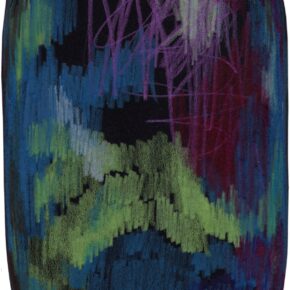 Moooi Carpets - Scribble Black Green Blue - 200x300 cm Rond Vloerkleed
