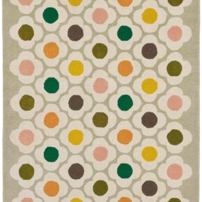 Orla Kiely - Spot Flower Multi 60404 - 250x350 cm Vloerkleed