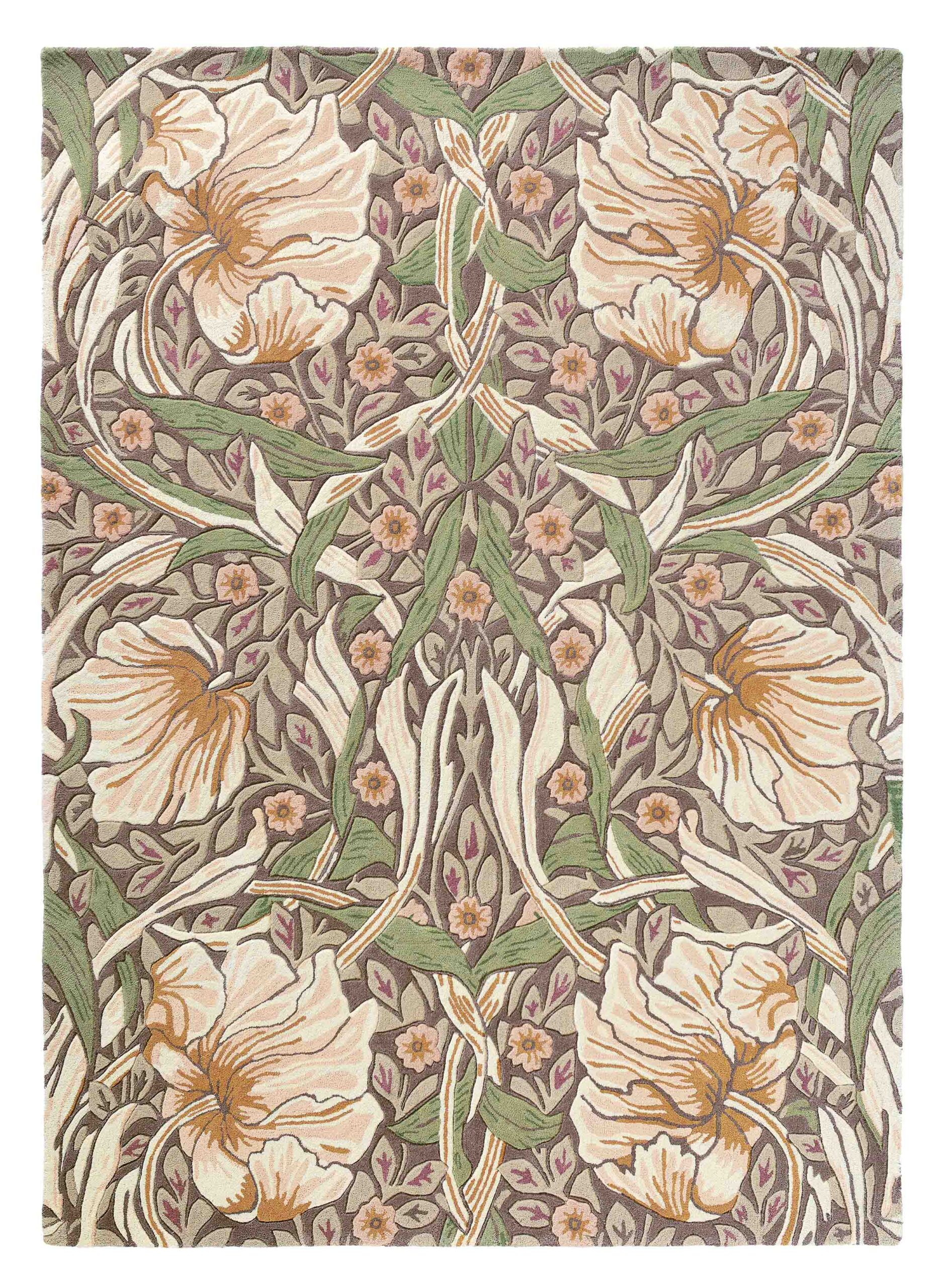 Morris & Co - Pimpernel aubergine 28805 - 250x350 cm Vloerkleed