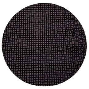 Louis de Poortere - Rond vloerkleed Trammel Structures 9247 Oppian Black - 240 rond