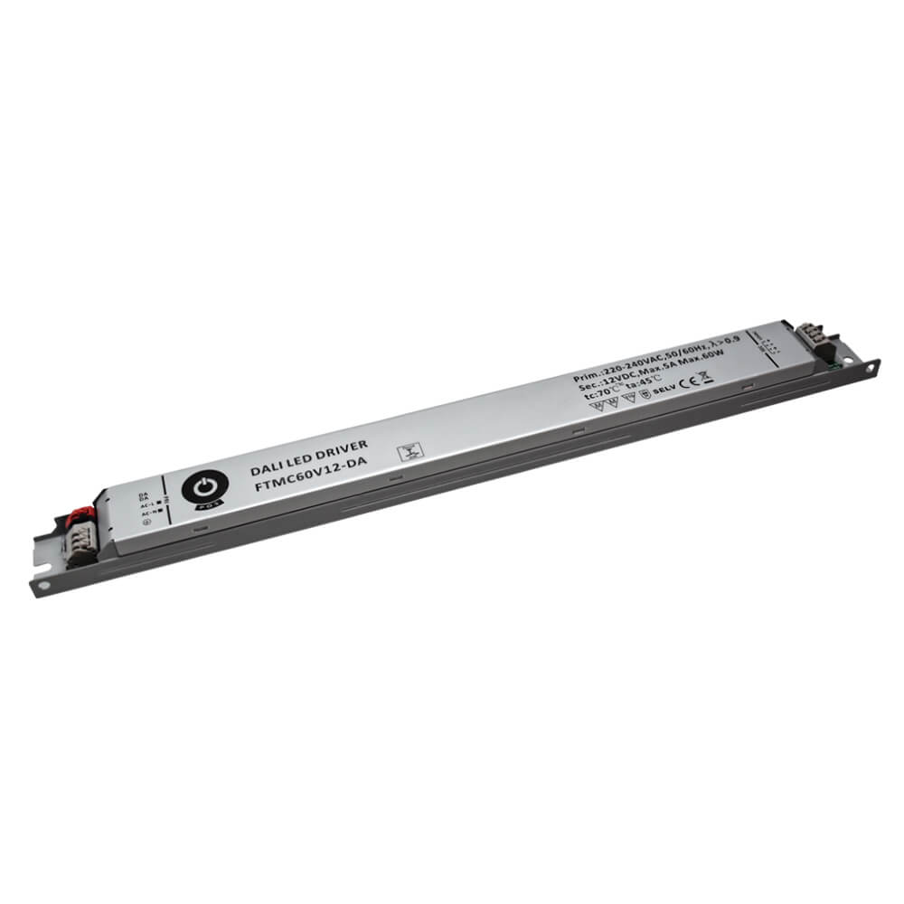 60W - 12V Professionele compacte dimbare led driver voor dali dimmer