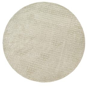 Louis de Poortere - Rond vloerkleed Trammel Structures 9245 Ovid Beige - 240 rond