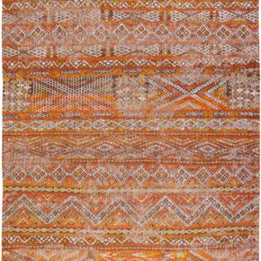 Louis de Poortere - 9111 Antiquarian Kelim Riad Orange - 290x390 cm Vintage Vloerkleed