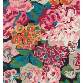 Sanderson - Rose & Peony Cerise 45005 - 250x350 cm Vloerkleed
