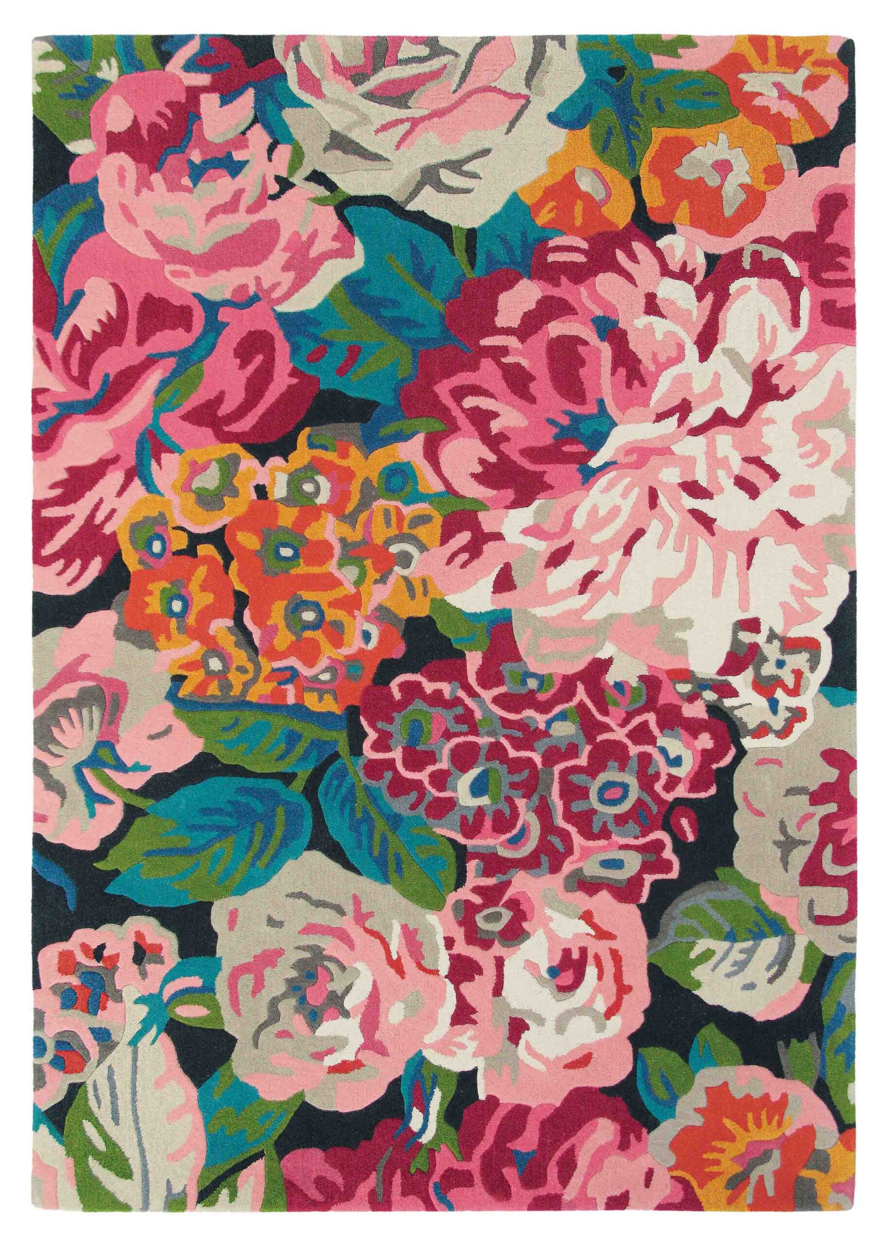 Sanderson - Rose & Peony Cerise 45005 - 250x350 cm Vloerkleed