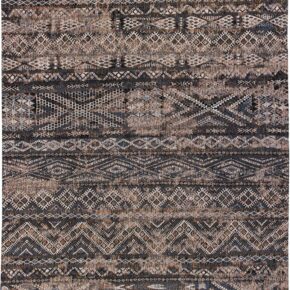 Louis de Poortere - 9113 Antiquarian Kelim Black Rabat - 290x390 cm Vintage Vloerkleed