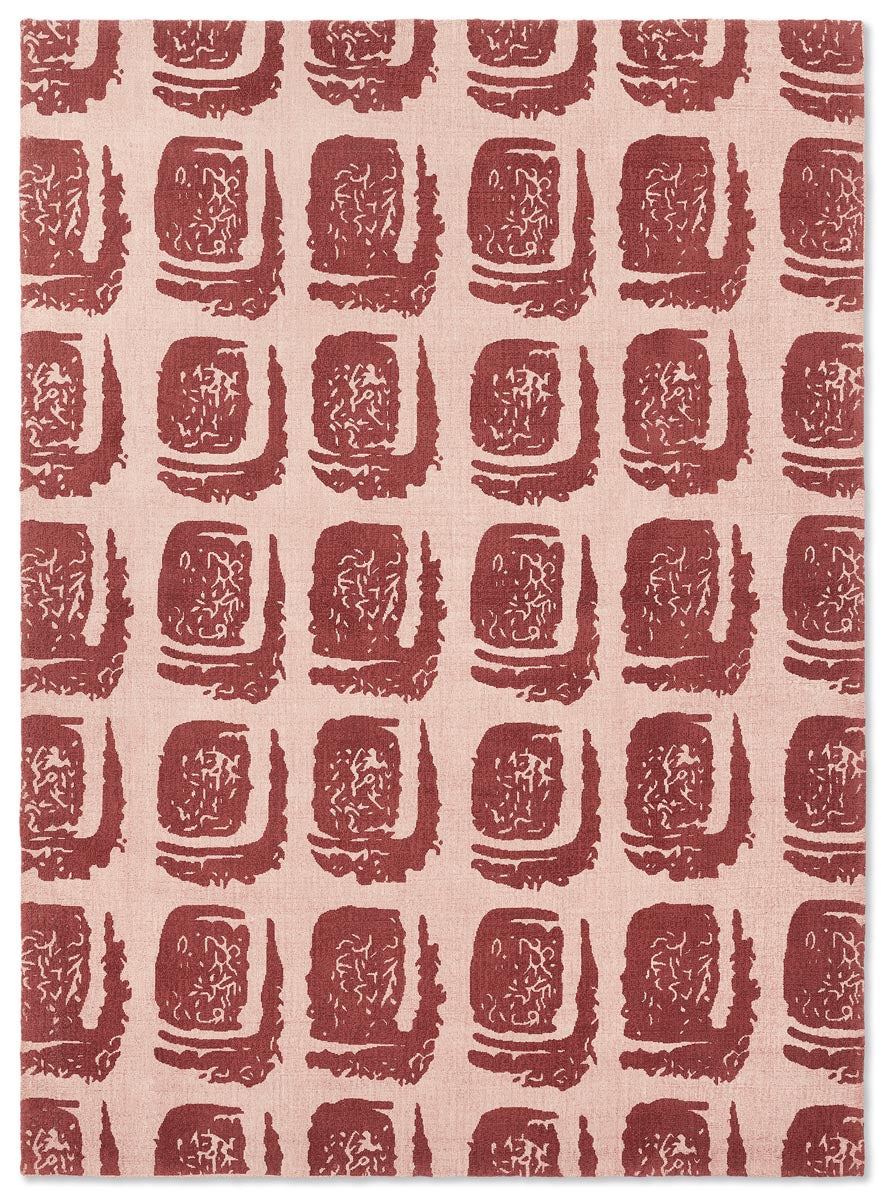 Ted Baker - Woodblock Red 163003 - 250x350 cm Vloerkleed