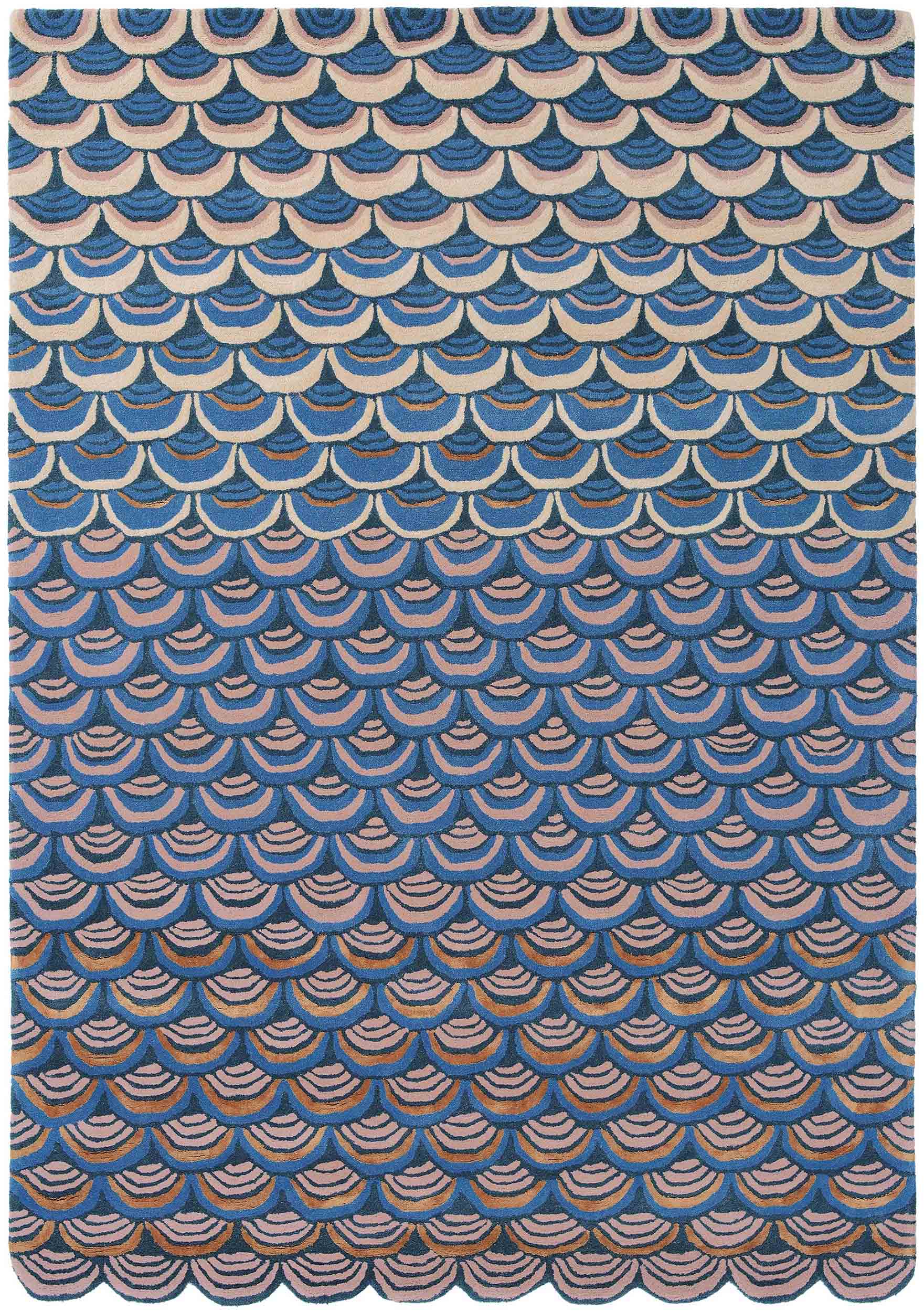Ted Baker - Masquerade Blue 160008 - 250x350 cm Vloerkleed