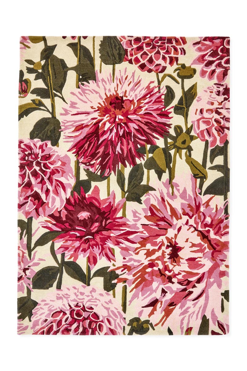 Harlequin - Dahlia Fuchsia Palm 142402 - 250x350 cm Vloerkleed