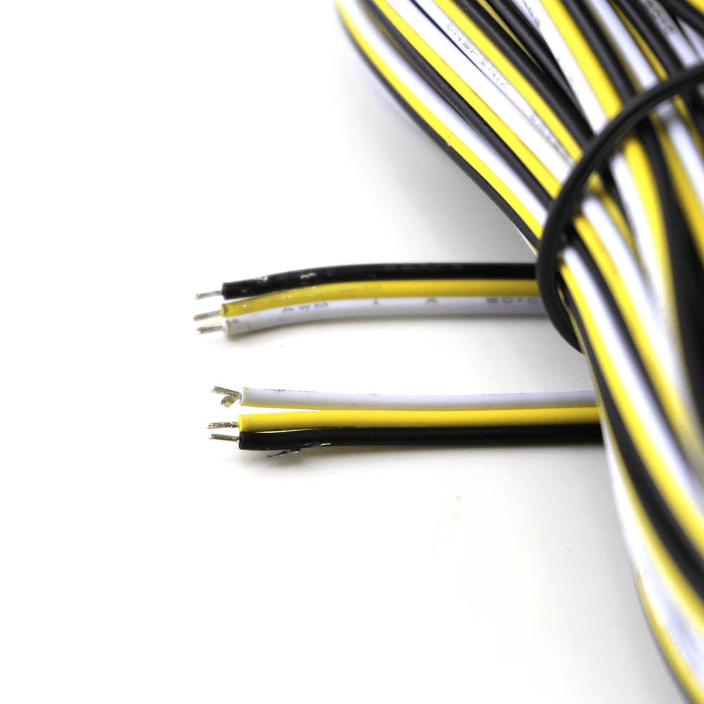 7,5 meter losse Dual White led strip kabel 3-aderig