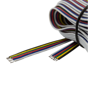 7,5 meter losse RGBWW kabel 6-aderig