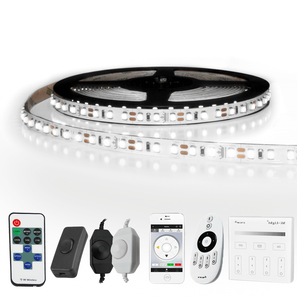 7 METER - 840 LEDS complete led strip set Koud Wit