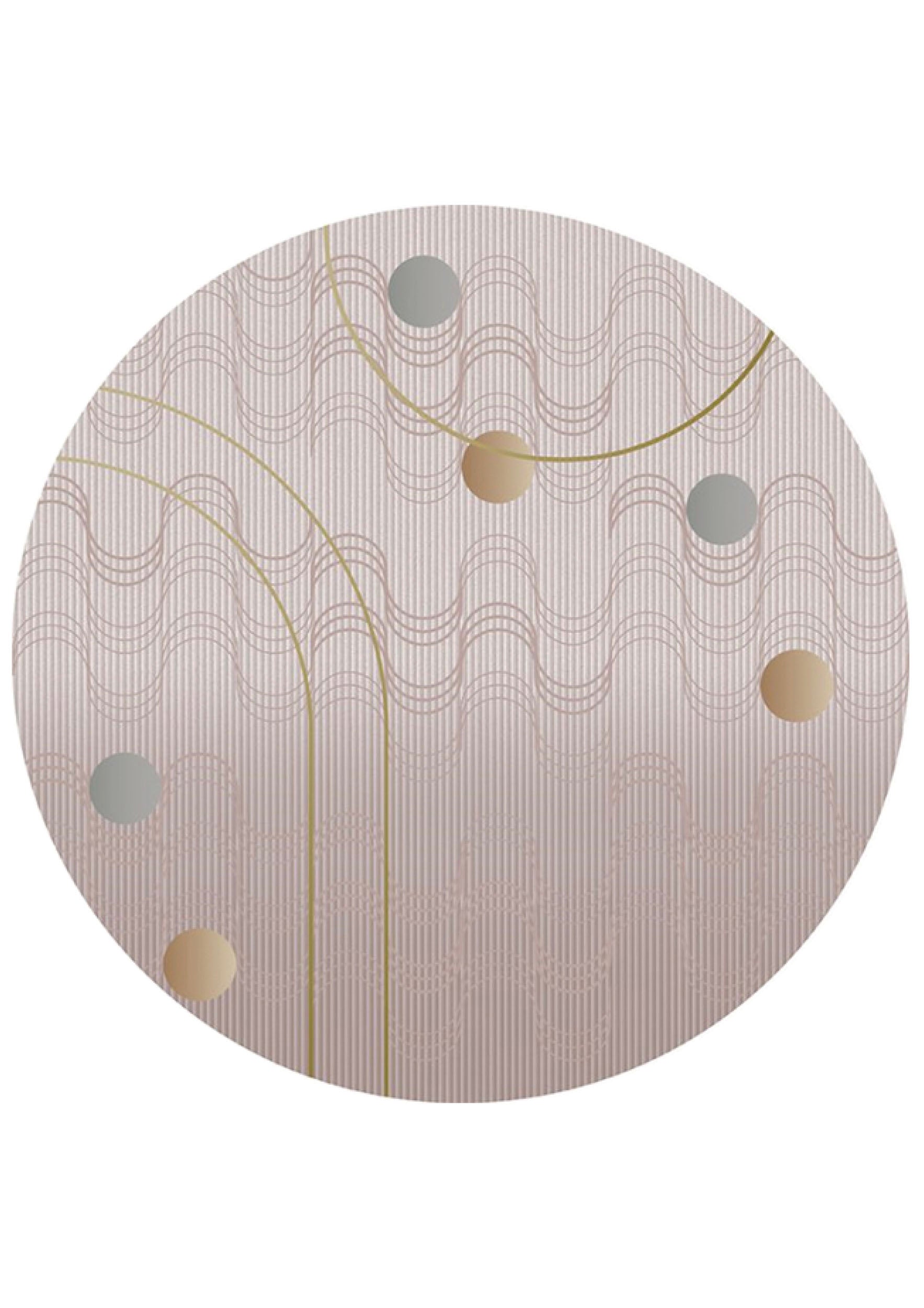 Moooi Carpets - Swell Rose Quarts - 350 rond Vloerkleed