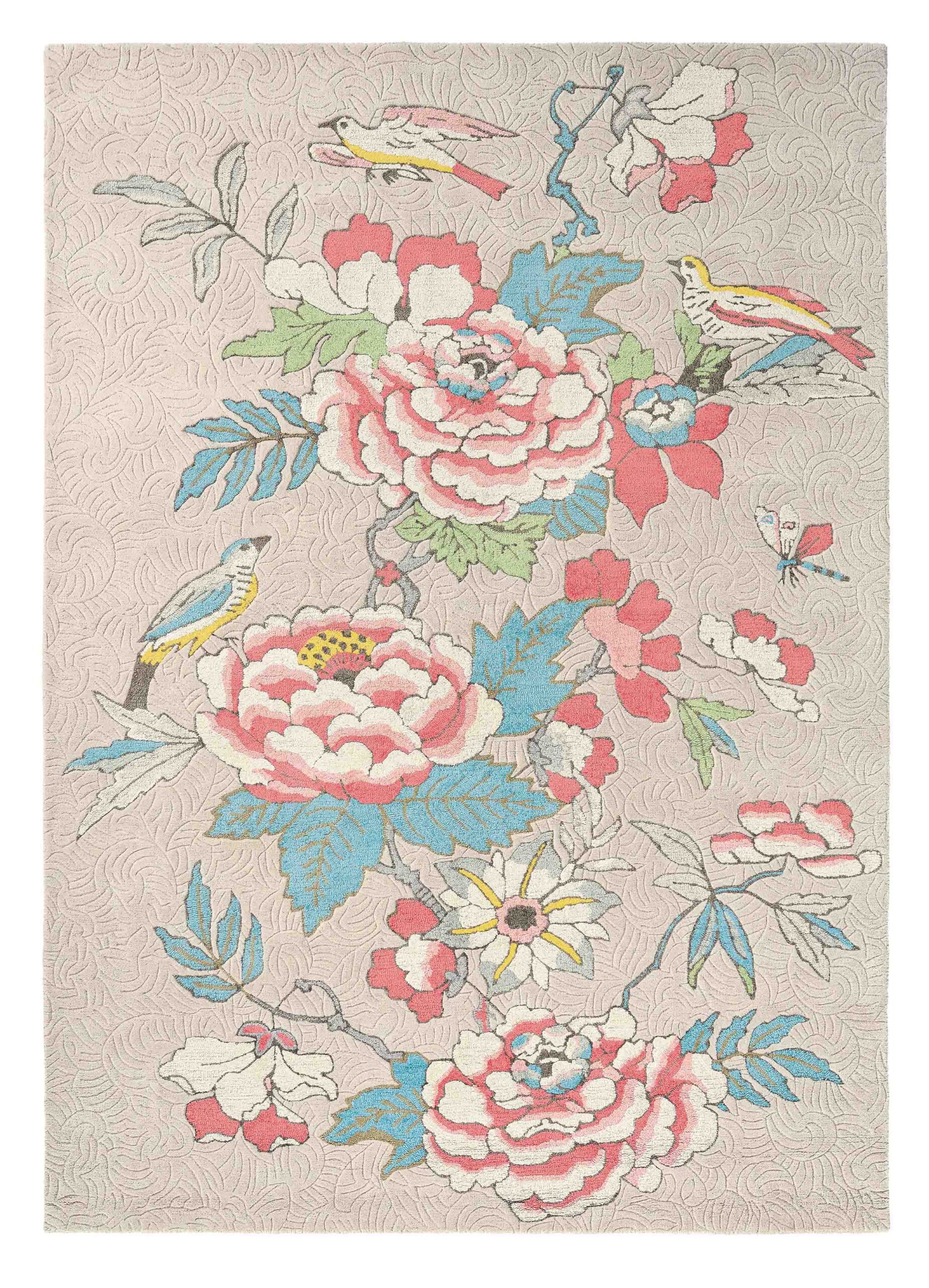 Wedgwood - Paeonia Coral 37902 - 250x350 cm Vloerkleed