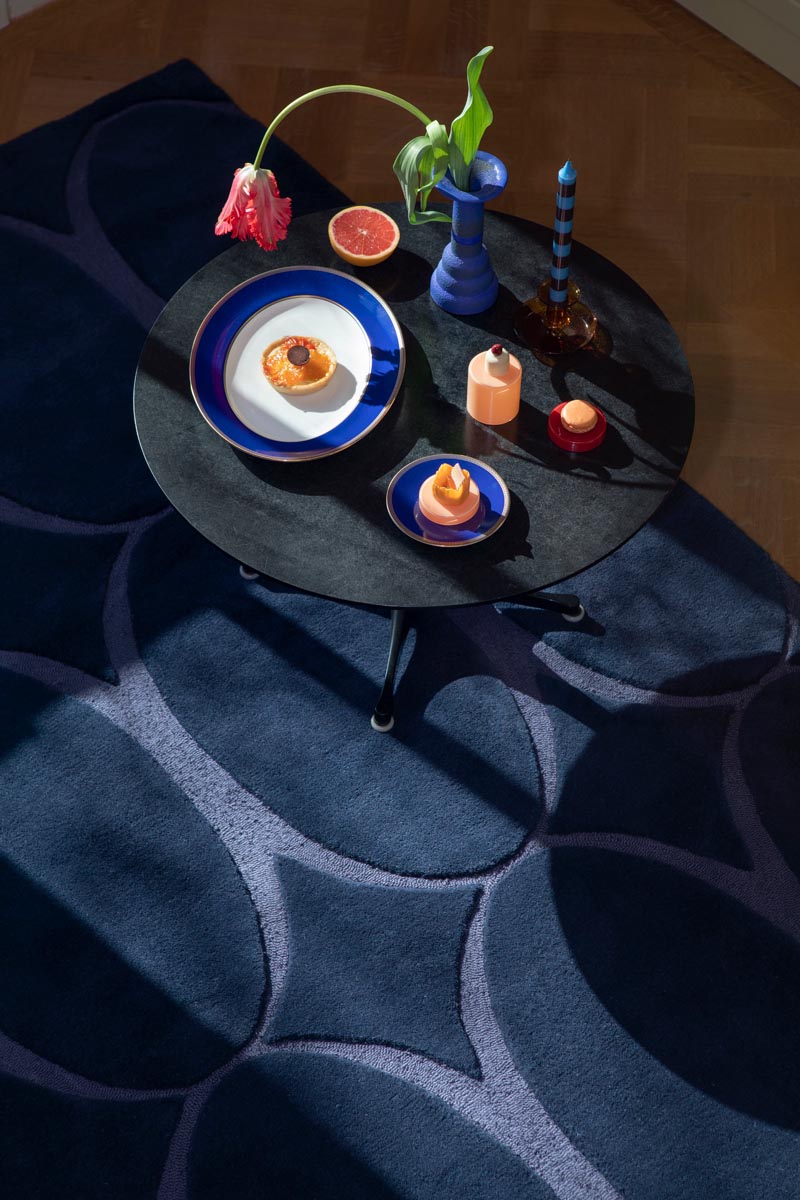Wedgwood - Wedgewood Renaissance Blue 039008 - 250x350 cm Vloerkleed