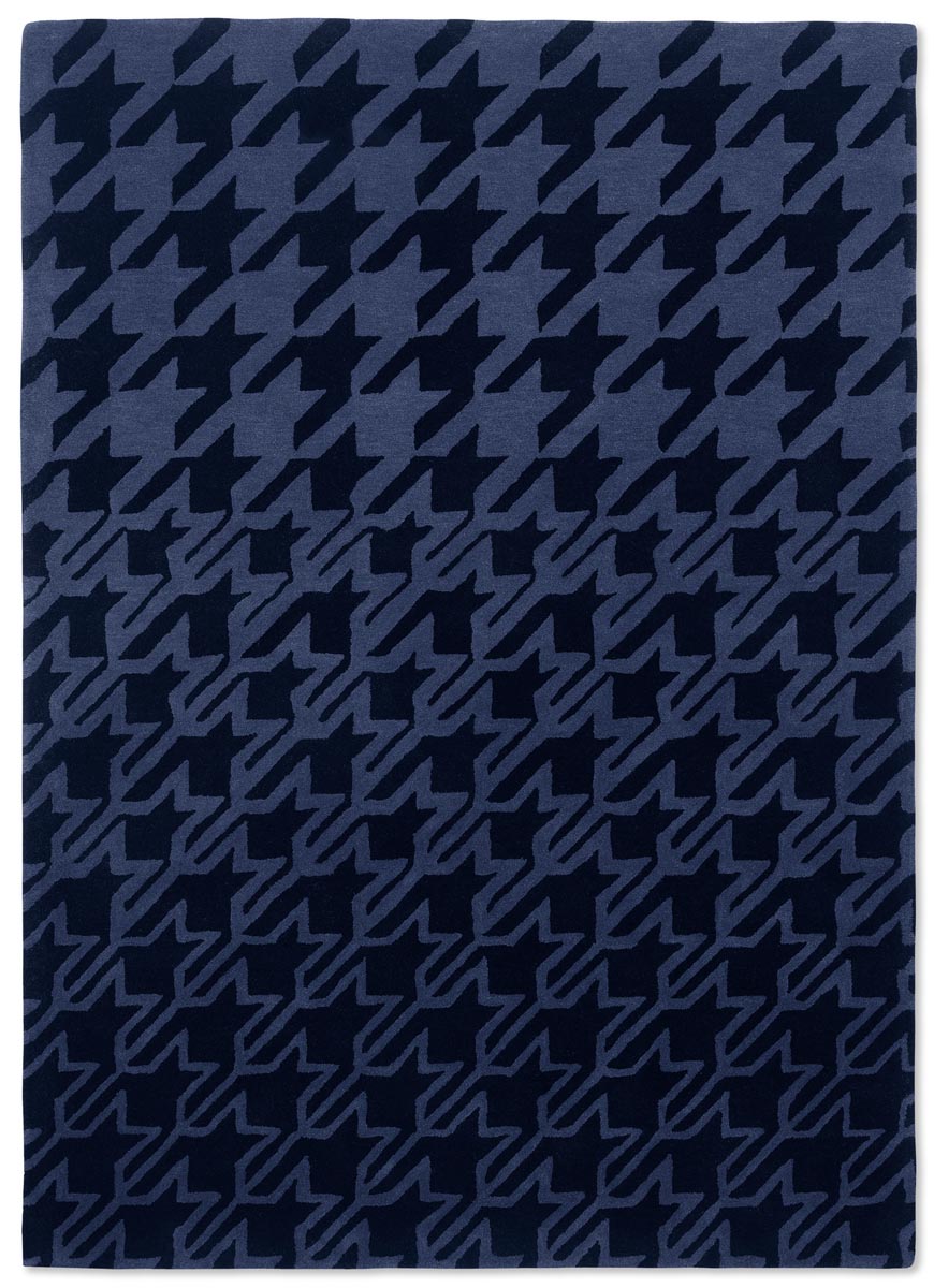 Ted Baker - Houndstooth Dark Blue 162808 - 250x350 cm Vloerkleed