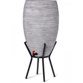 Capi Nature Rib regenton ivoor 130 liter met plantenbak