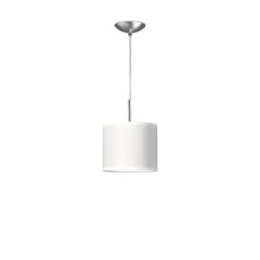 hanglamp tube deluxe bling Ø 20 cm - wit
